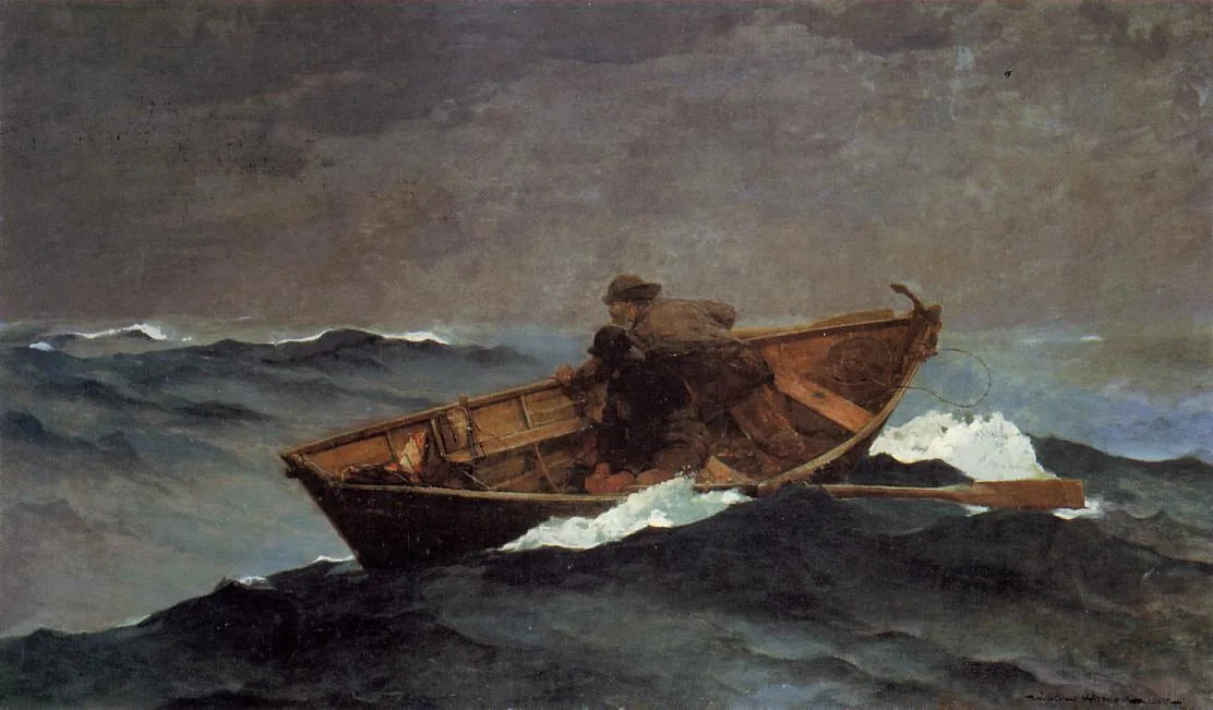Perdu sur les Grands Bancs - Winslow Homer image 1 copie de tableau peinte à la main