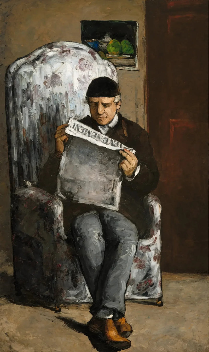 Père de l'Artiste lisant l'Événement - Paul Cézanne