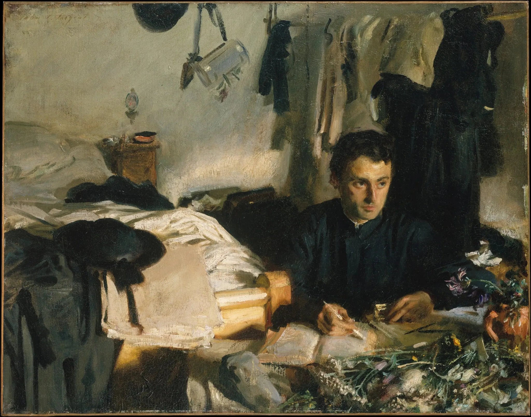 Père Sebastiano - John Singer Sargent image 1 copie peinte à la main à l’huile