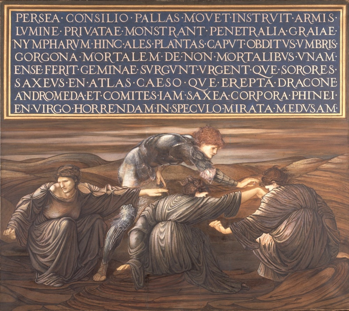 Pérès et les Grées - Edward Burne-Jones image 1 copie de tableau peinte à la main