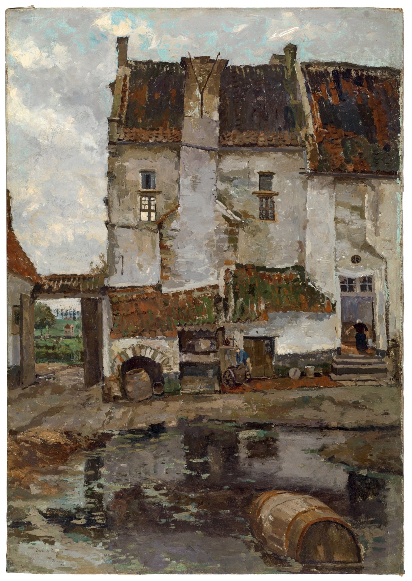 Périphérie de Bruxelles - Darío de Regoyos image 1 copie peinte à la main à l’huile