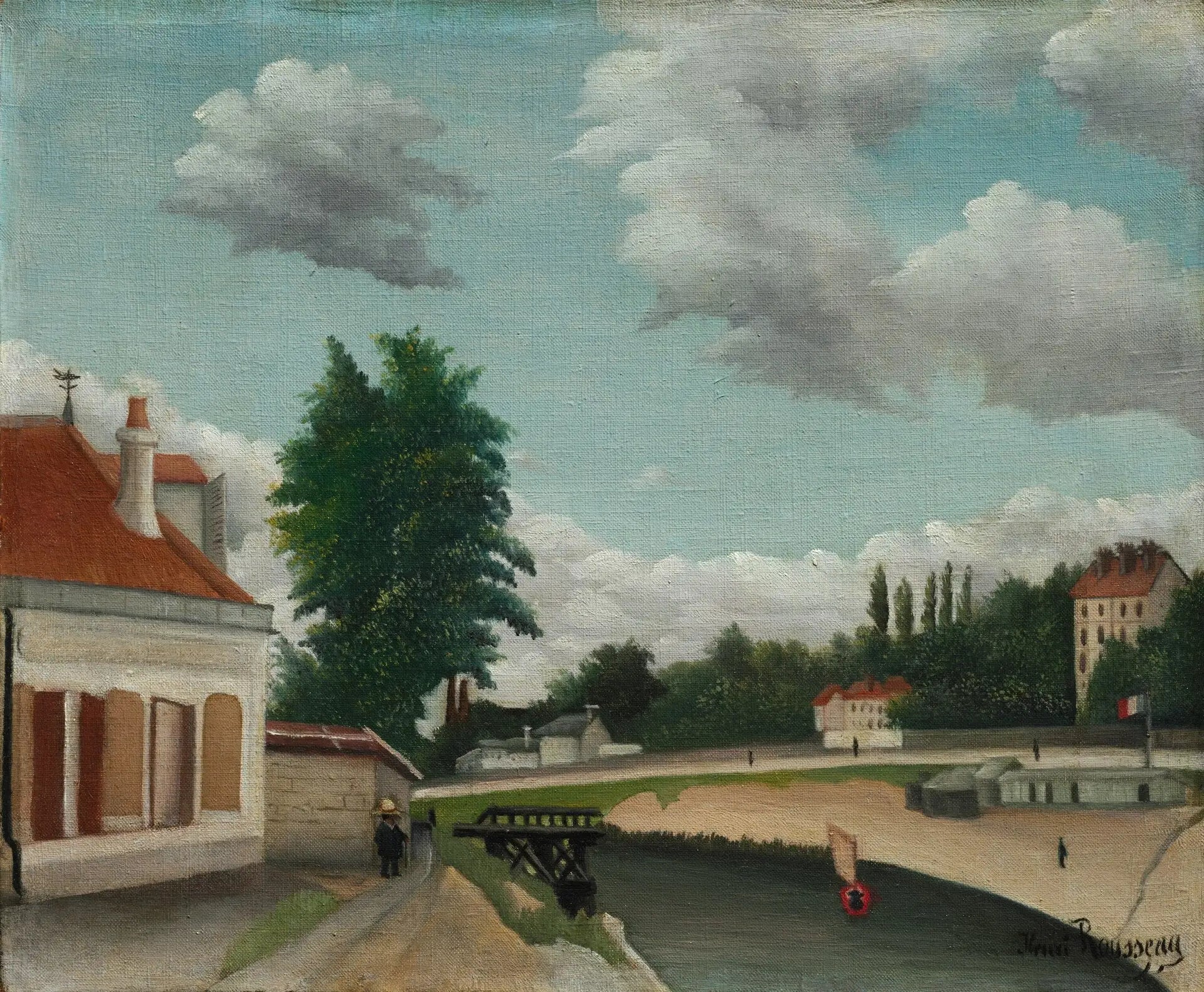 périphérie de Paris - Henri Rousseau image 1 copie de tableau peinte à la main