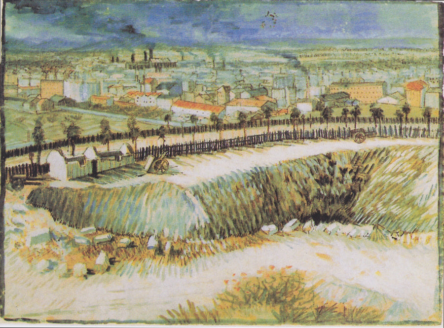À la périphérie de Paris près de Montmartre F1410 de Vincent van Gogh, Stedelijk Museum