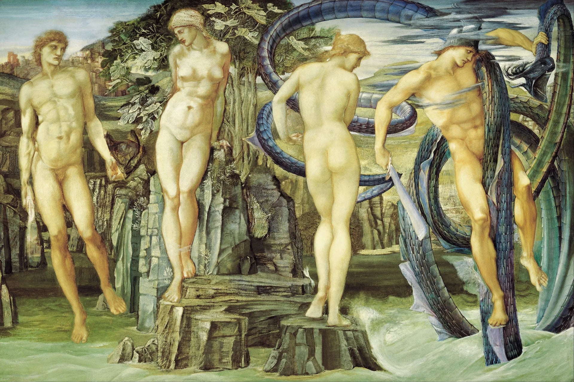 Persée et Andromède - Edward Burne-Jones image 1 reproduction d’œuvre d’art à l’huile