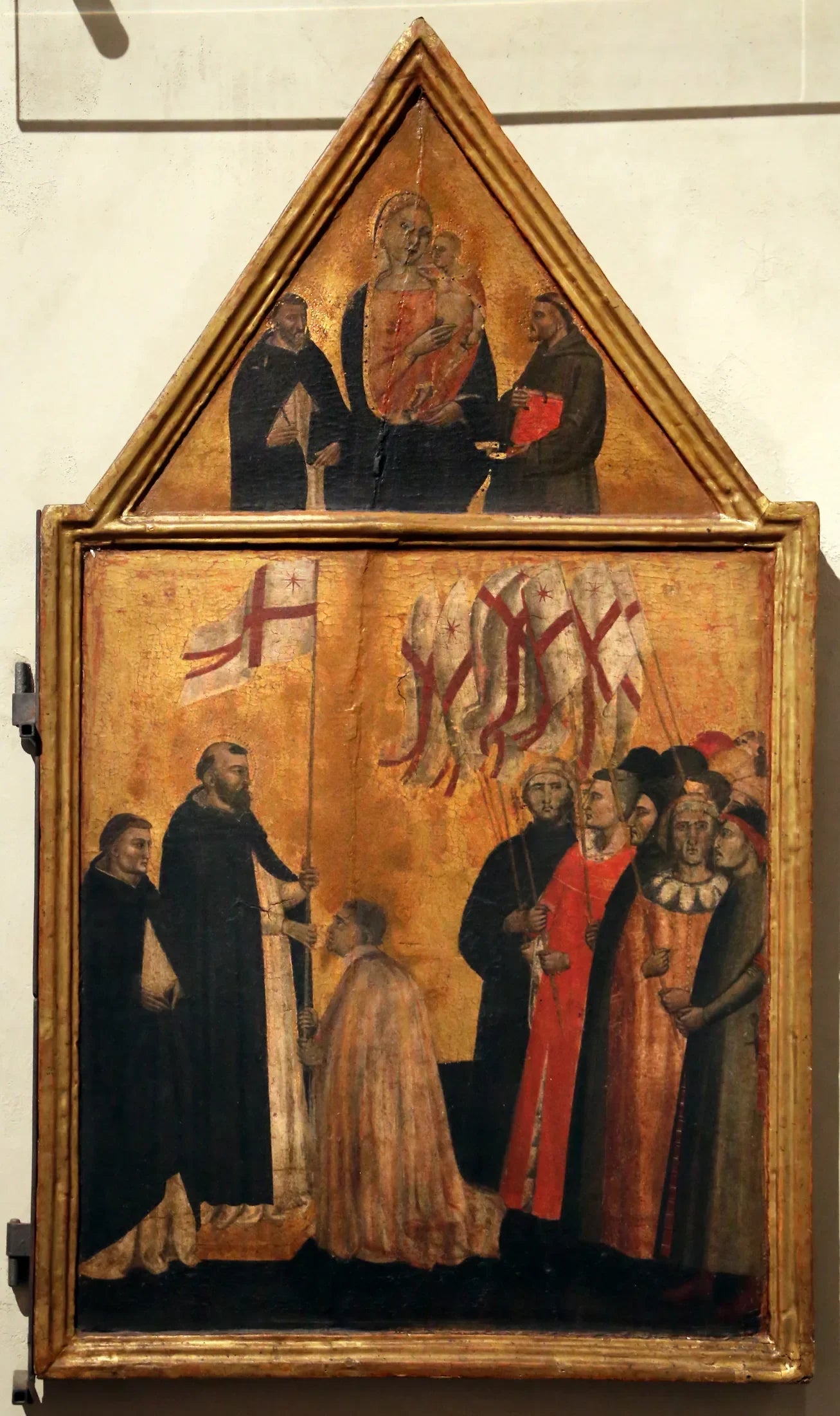 Peter Matyr Gives Standard to Misericordia - Andrea Orcagna image 1 copie peinte à la main à l’huile