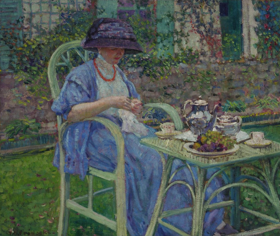 Petit-déjeuner dans le jardin - Frederick Carl Frieseke