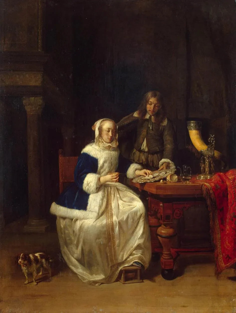 Petit-déjeuner - Gabriel Metsu image 1 reproduction réalisée par Alpha Reproduction