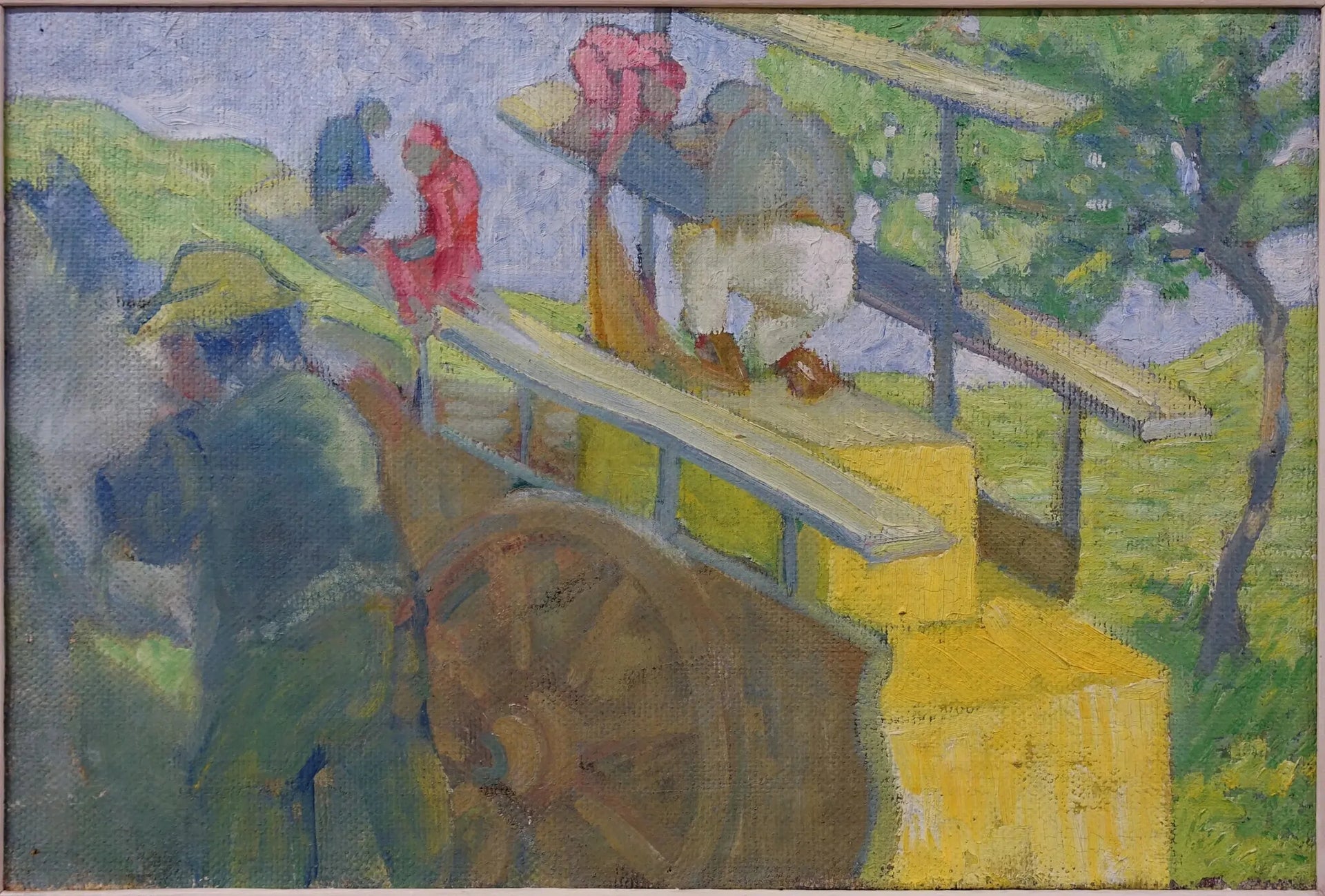 Petit singe sur un chariot - Franz Marc image 1 copie peinte à la main à l’huile