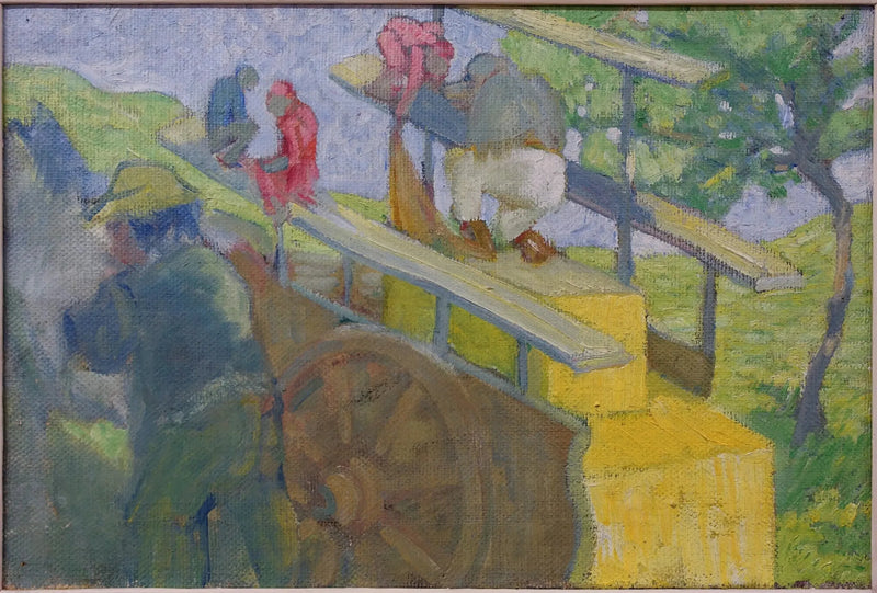 Petit singe sur un chariot - Franz Marc
