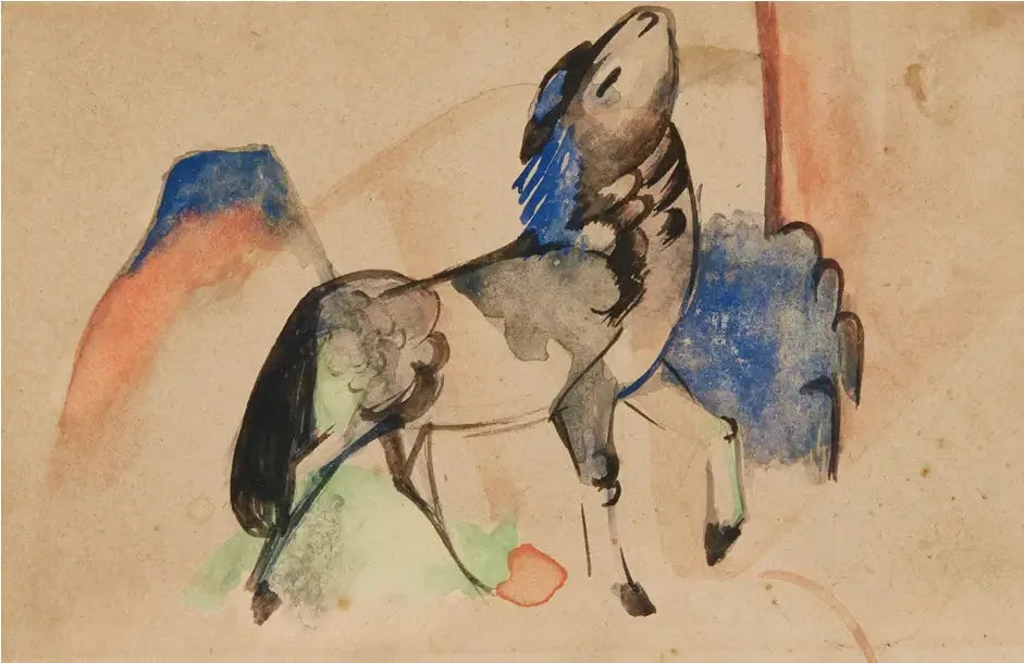 petite bête fabuleuse II - Franz Marc image 1 copie peinte à la main à l’huile