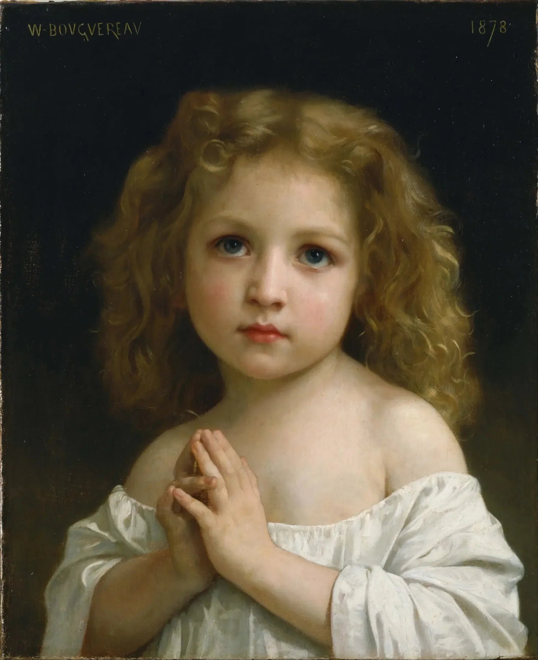 Petite fille - Bouguereau image 1 reproduction réalisée par Alpha Reproduction