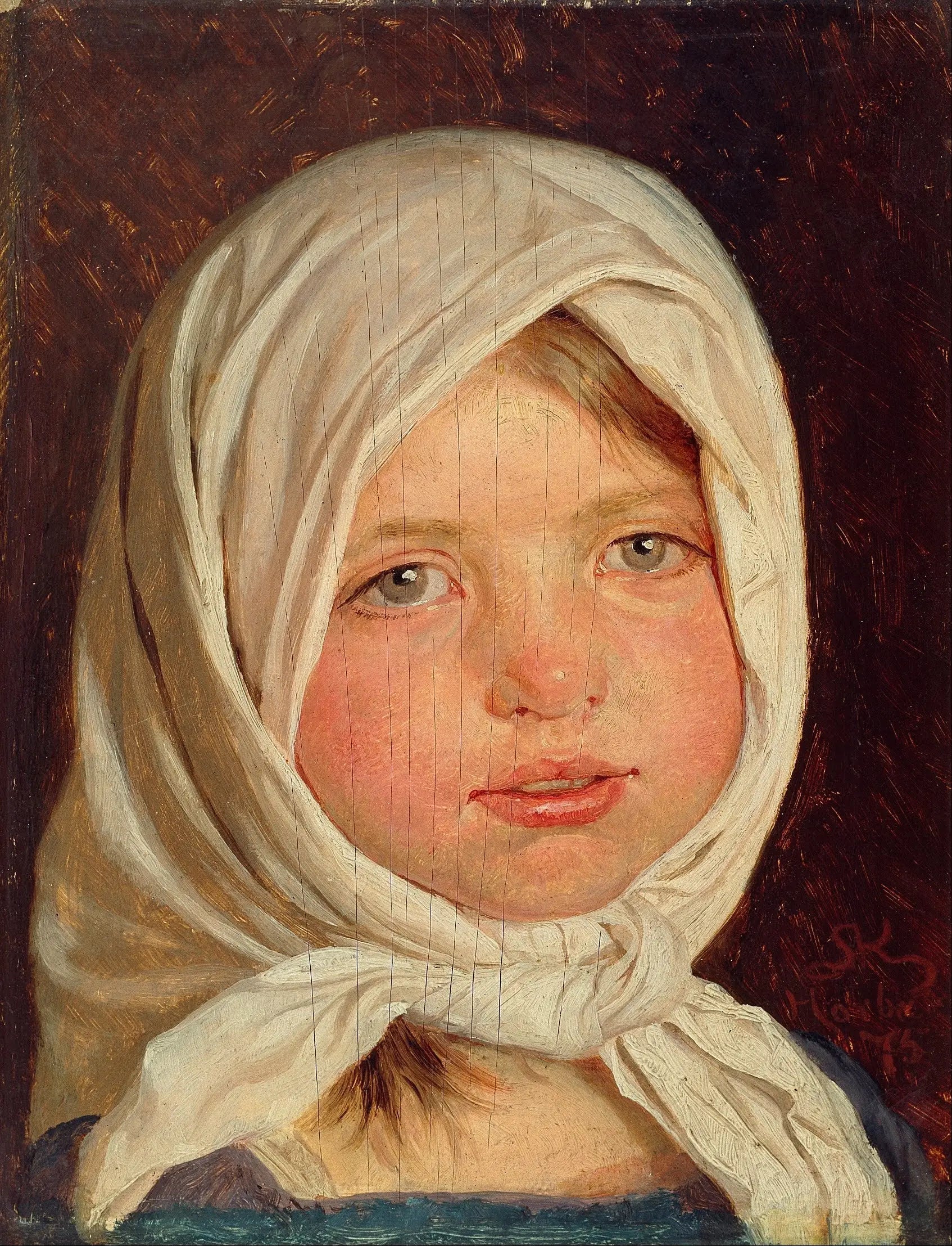 Petite fille de Hornbæk - Peder Severin Krøyer image 1 copie peinte à la main à l’huile