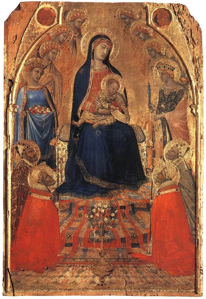 Petite Maestà - Ambrogio Lorenzetti image 1 reproduction réalisée par Alpha Reproduction