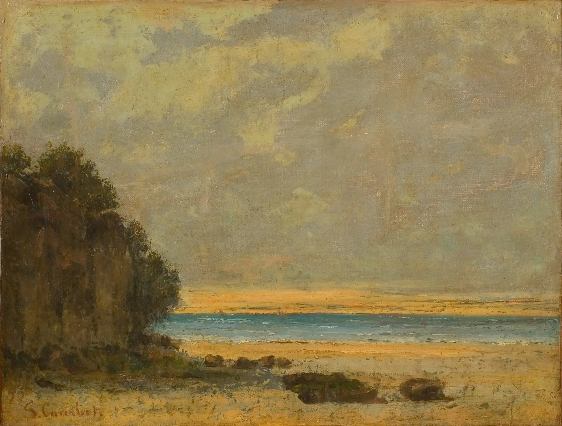 Petite marine - Gustave Courbet image 1 reproduction de peinture à l’huile