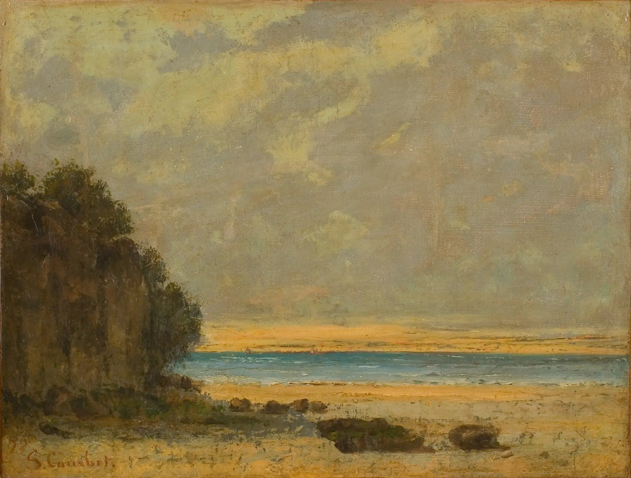 Petite marine - Gustave Courbet image 1 reproduction de peinture à l’huile