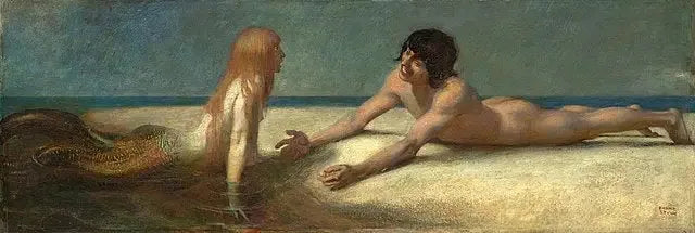 Petite sirène - Franz von stuck image 1 copie de tableau peinte à la main
