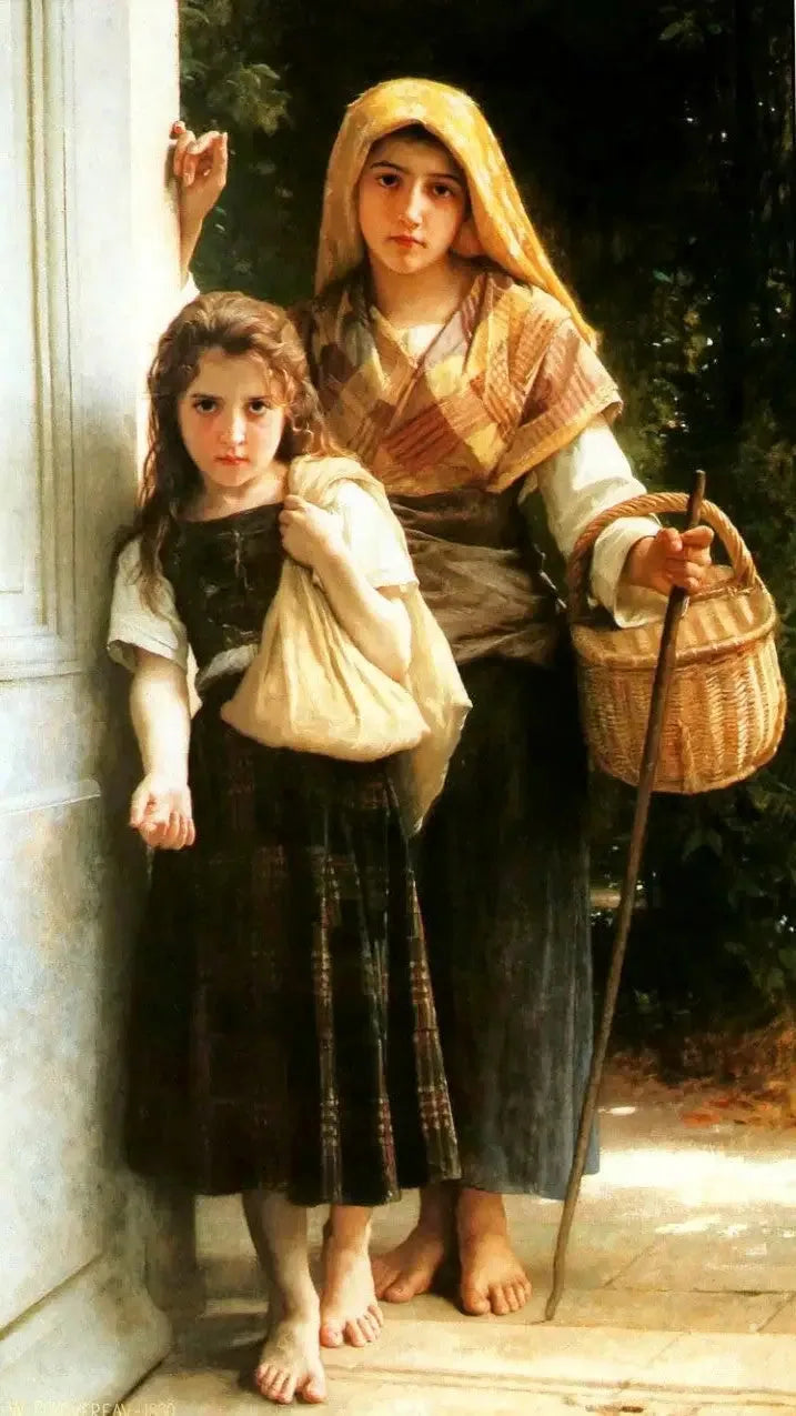 Petites Mendiantes - Bouguereau image 1 reproduction de peinture à l’huile