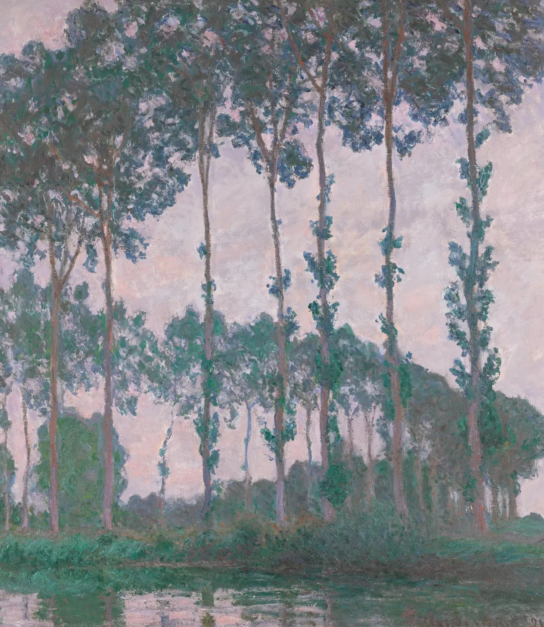 Peupliers au bord de l’Epte, temps couvert de Claude Monet, 1891 – collection particulière, Wildenstein 1299