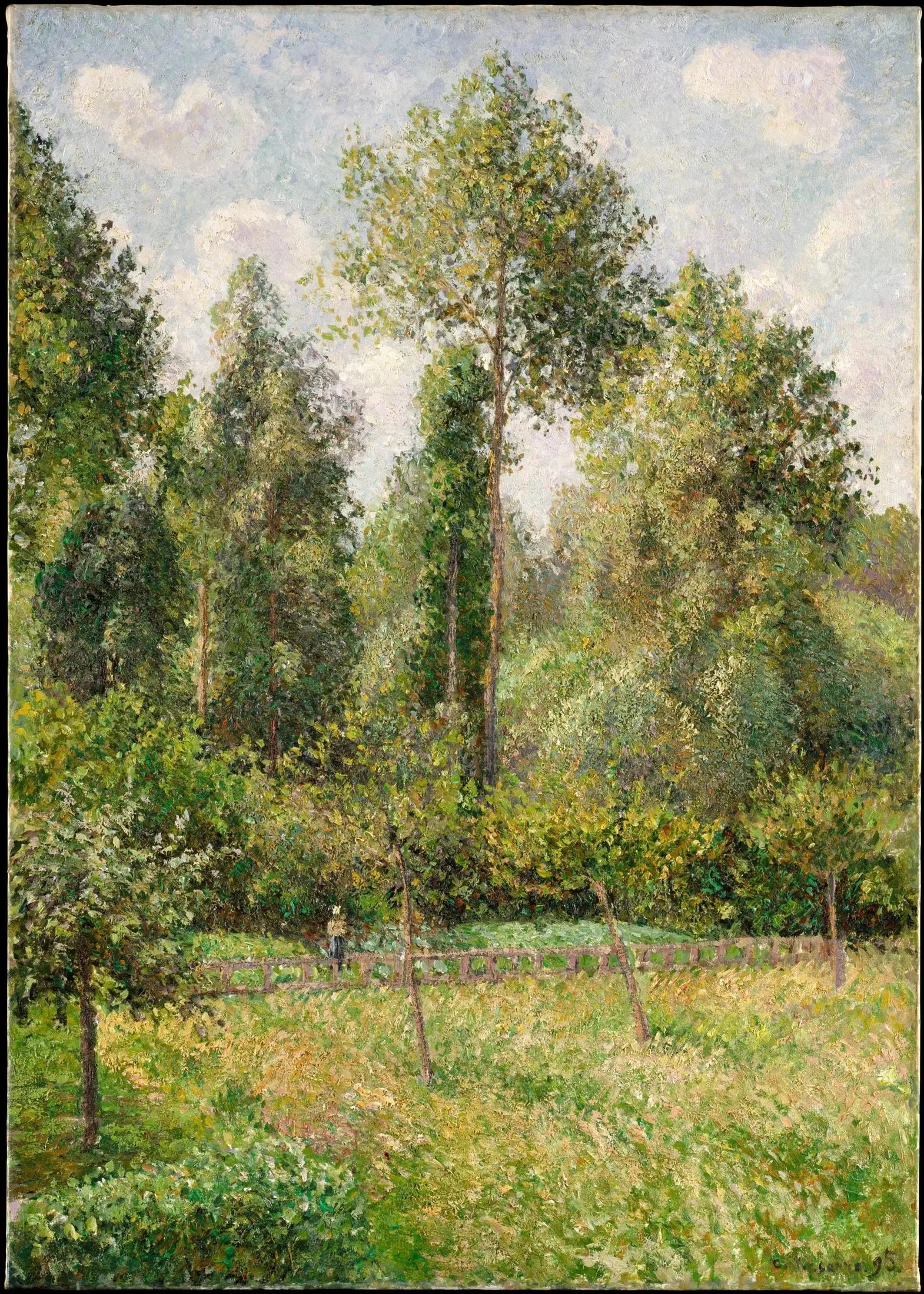 Peupliers, Éragny - Camille Pissarro image 1 tableau peint à l’huile sur toile