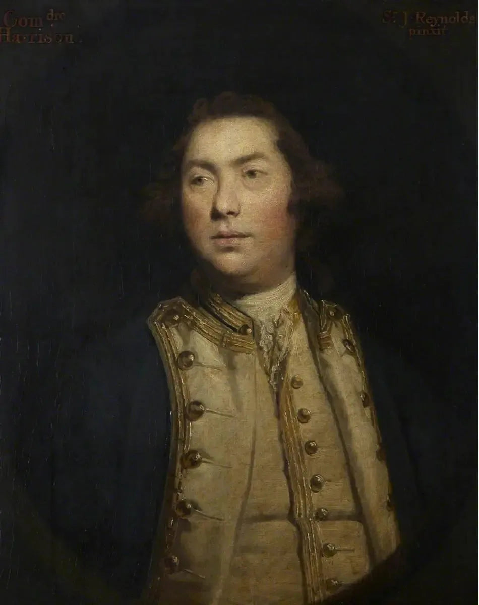 Peut-être le commodore John Harrison (décédé en 1768) - Joshua Reynolds image 1 reproduction artisanale de tableau