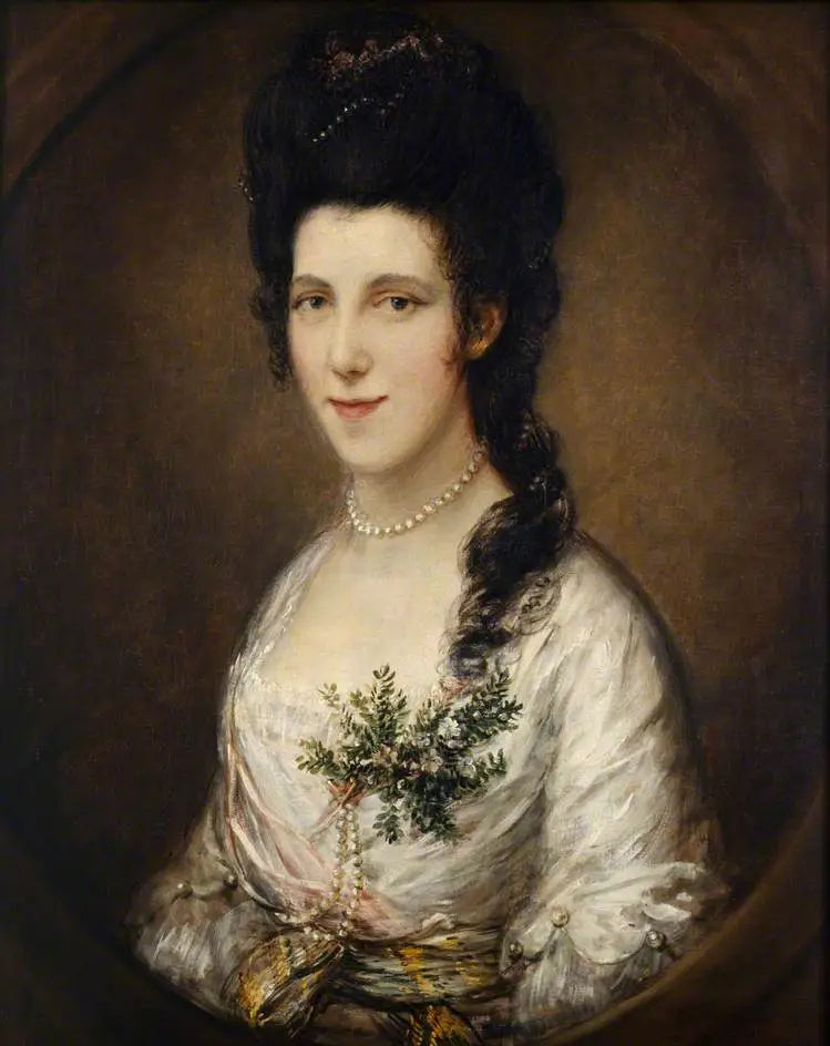 Peut-être Mme Henry Broughton (vers 1750–1839) - Thomas Gainsborough image 1 copie peinte à la main à l’huile