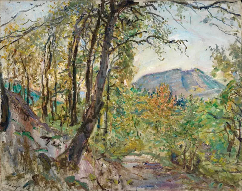 Pfälzische Landschaft - Max Slevogt image 1 reproduction de peinture à l’huile
