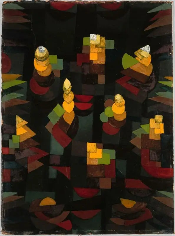 Pflanzenwachstum↵(Croissance) - Paul Klee image 1 copie de tableau peinte à la main