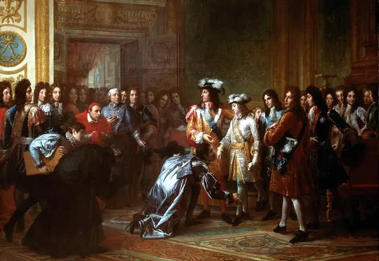Philippe de France, duc d'Anjou, proclame roi d'Espagne sous le nom de Philippe V, 16 novembre 1700 - François Gérard image 1 tableau peint à l’huile sur toile