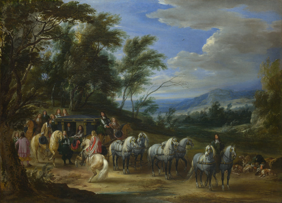 Philippe François d'Arenberg rencontrant les troupes - Adam François van der Meulen