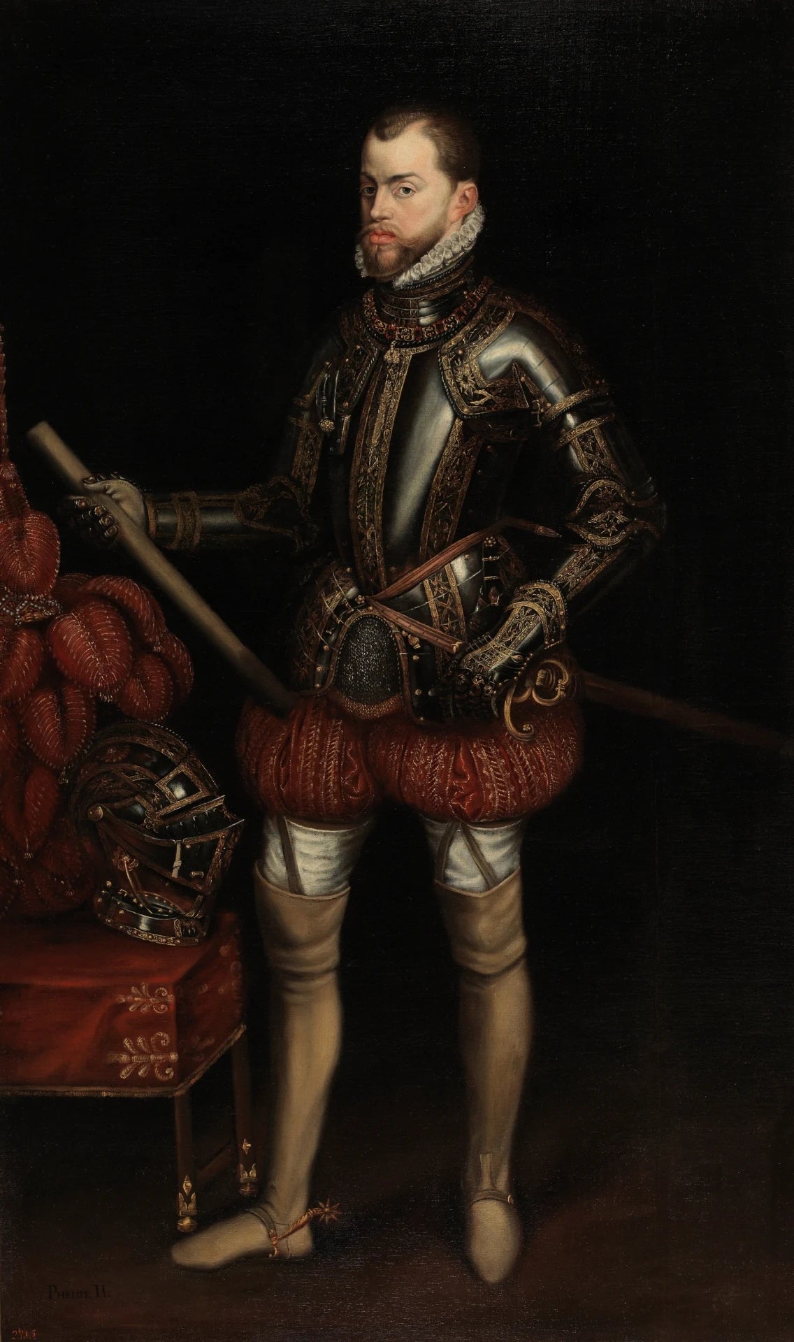 Philippe II dans l'armure de Saint-Quentin - Artiste inconnu
