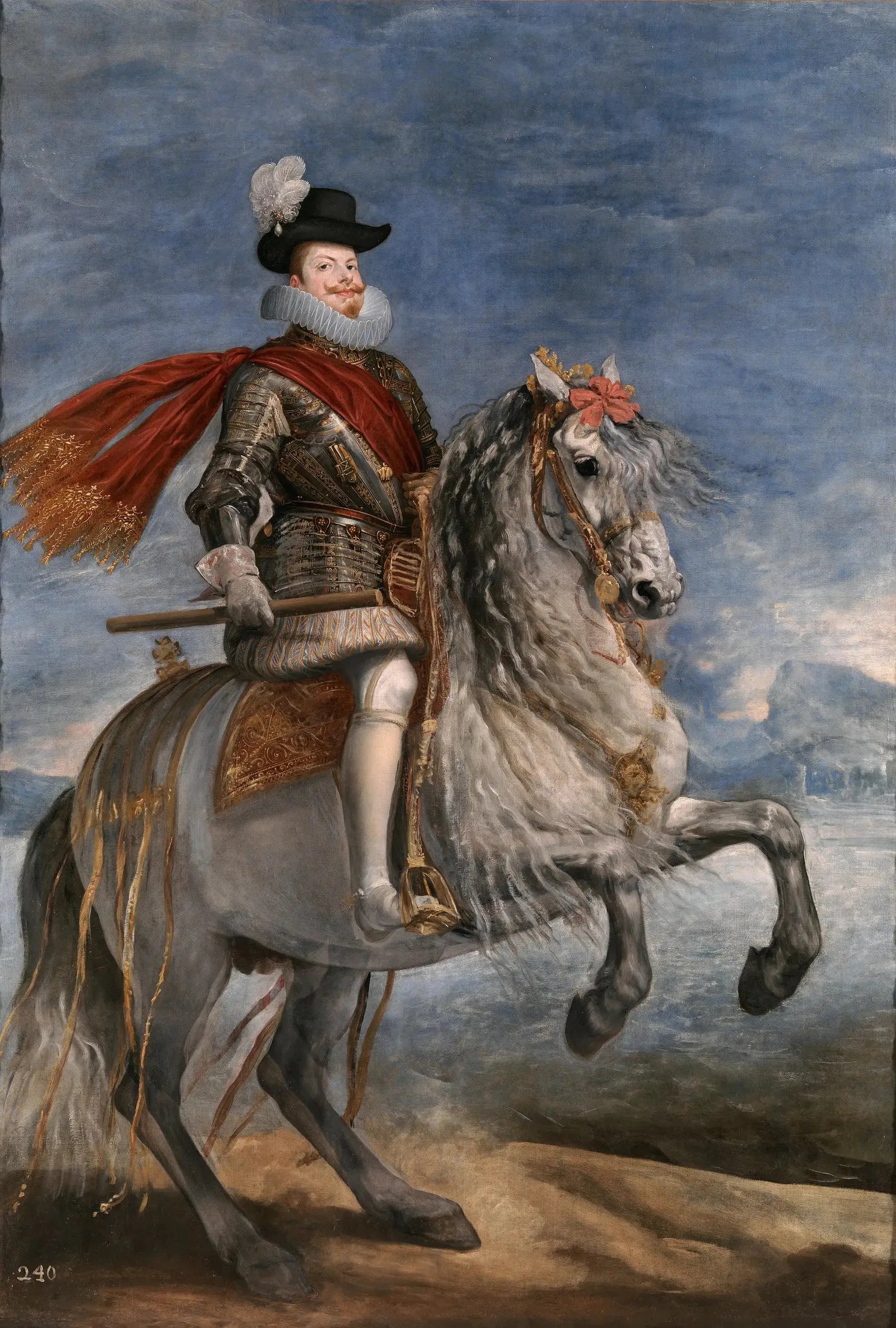 Philippe III à cheval - Diego Velázquez image 1 reproduction artisanale de tableau