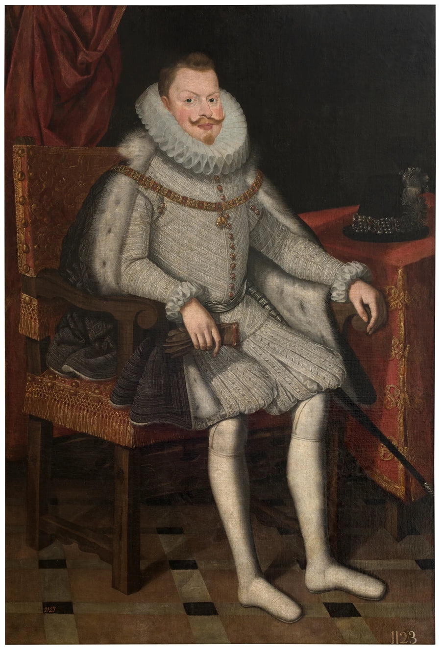 Philippe III, roi d'Espagne assis - Bartolomé González y Serrano