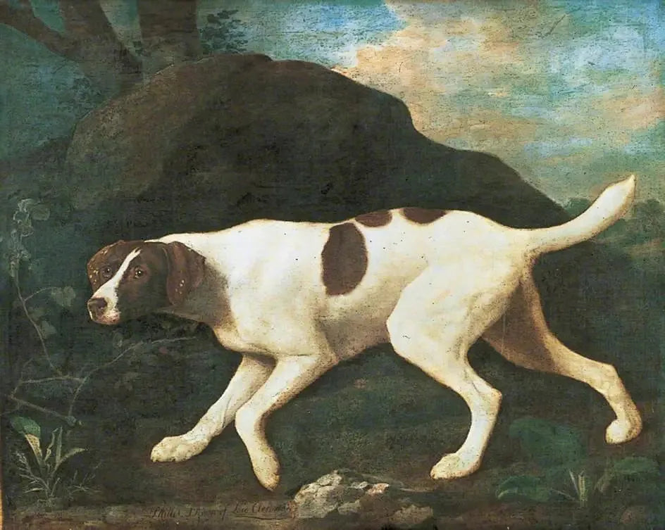 Phillis', un pointeur de Lord Clermont - George Stubbs image 1 reproduction artisanale de tableau