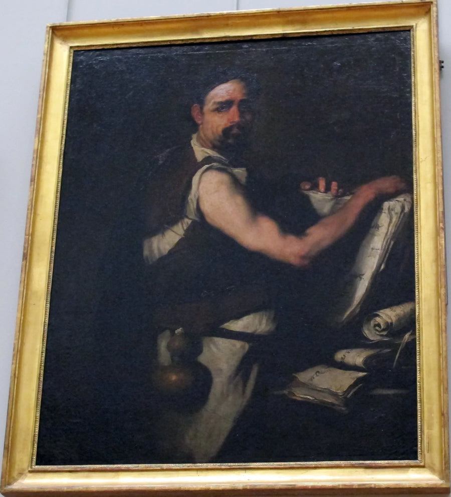 Philosophe avec une gourde à la ceinture - Luca Giordano