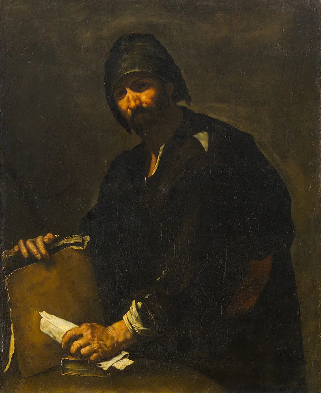 Philosophe - Luca Giordano image 1 copie peinte à la main à l’huile