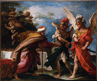 Phineas et les fils de Borée - Sebastiano Ricci image 1 reproduction de peinture à l’huile