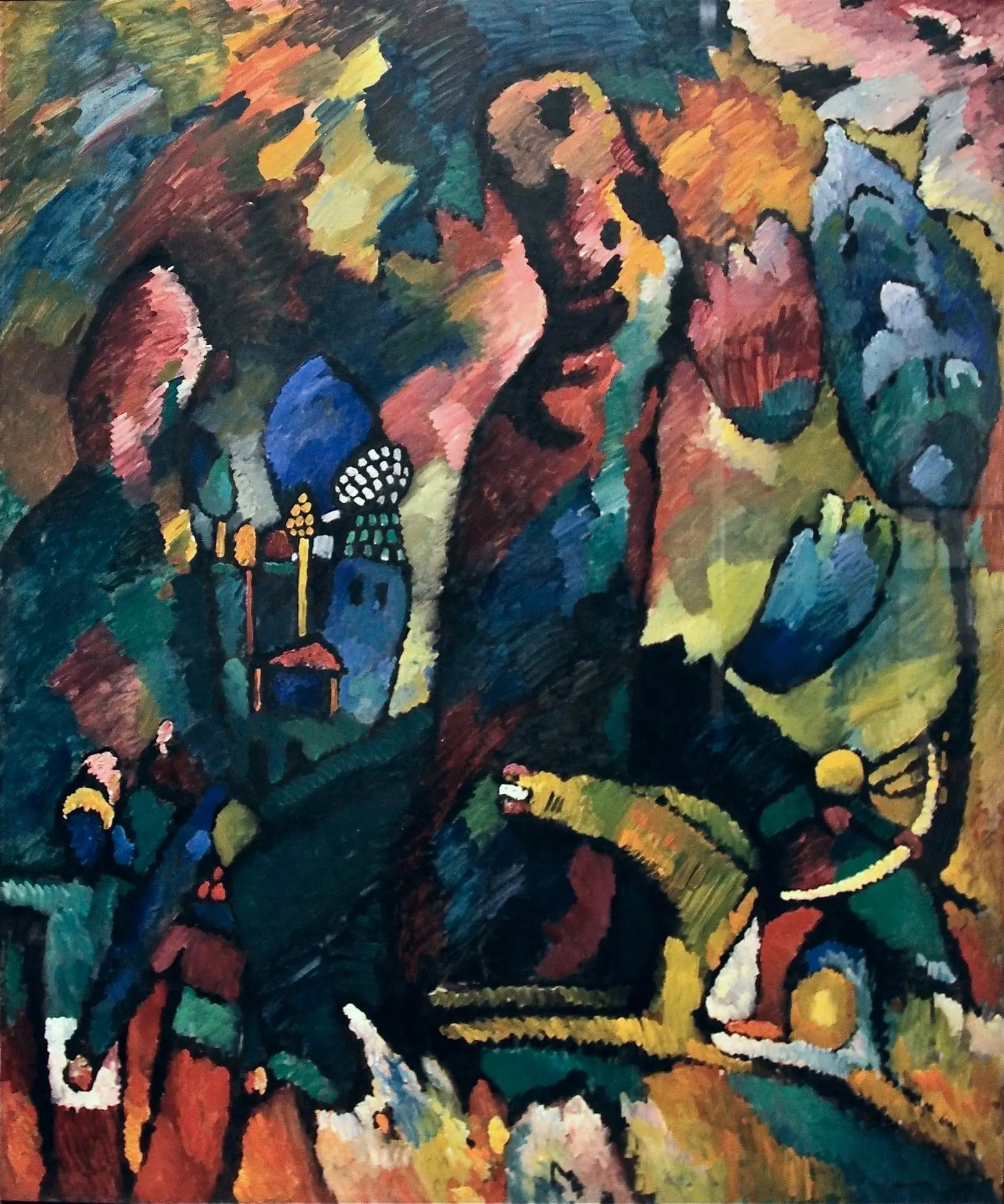 Photo avec un archer - Vassily Kandinsky image 1 reproduction de peinture à l’huile