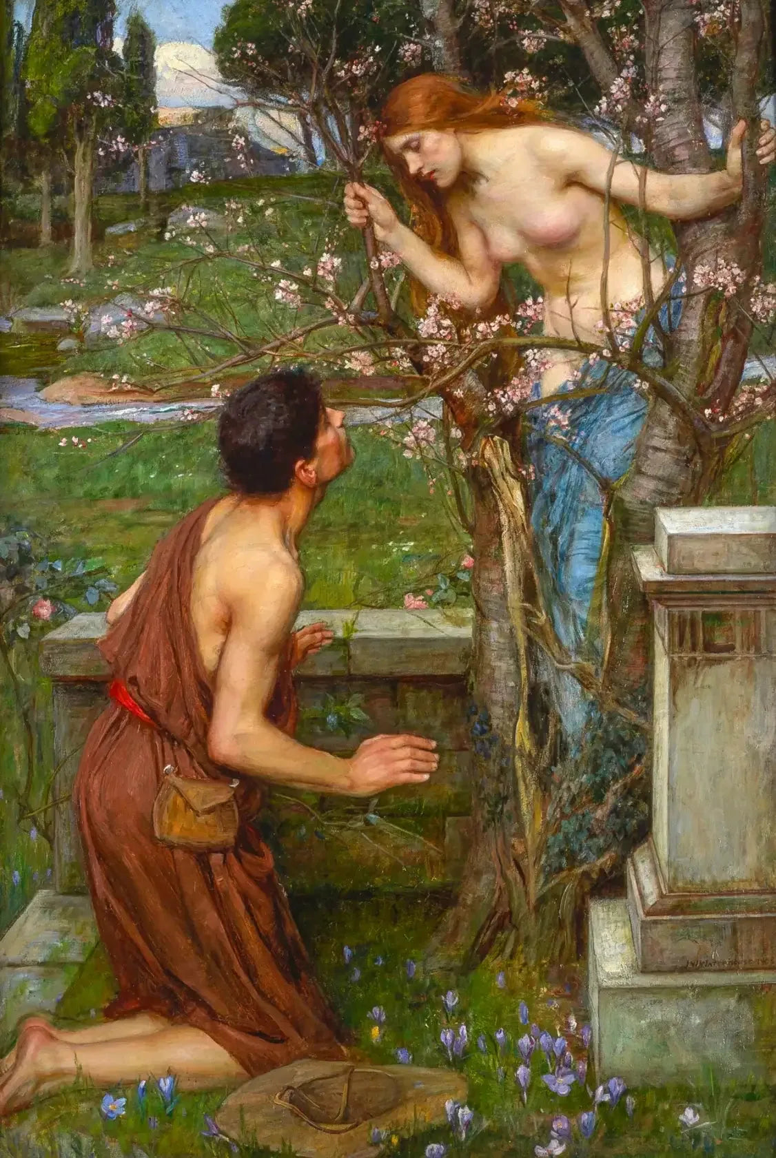 Phyllis et Démophoon - John William Waterhouse image 1 tableau peint à l’huile sur toile