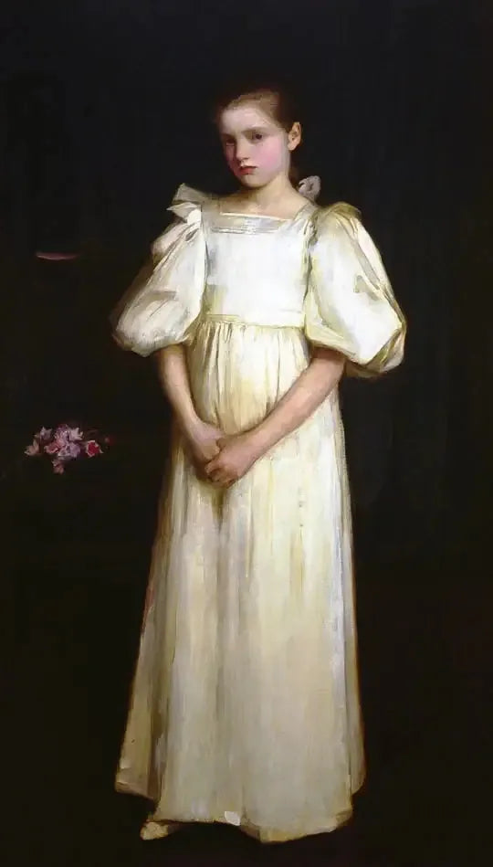 Phyllis Waterlow, la fille cadette d'E.Q. Waterlow - John William Waterhouse image 1 tableau peint à l’huile sur toile