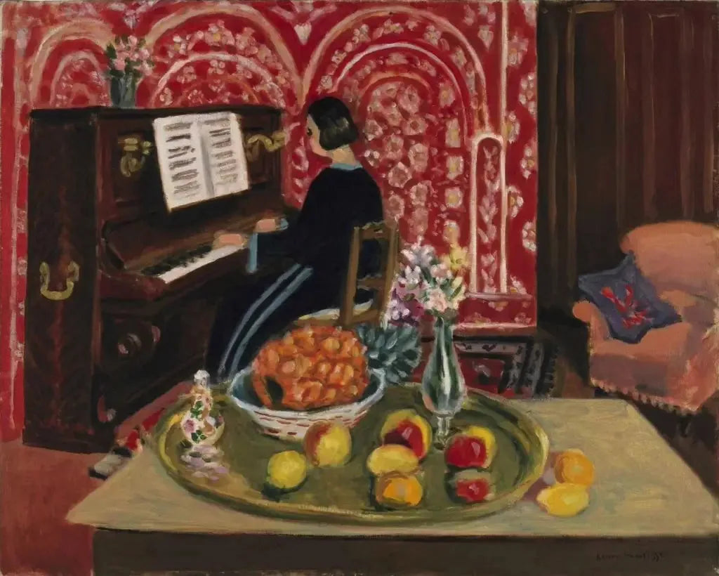 Pianiste à la nature morte - Henri Matisse image 1 tableau peint à l’huile sur toile