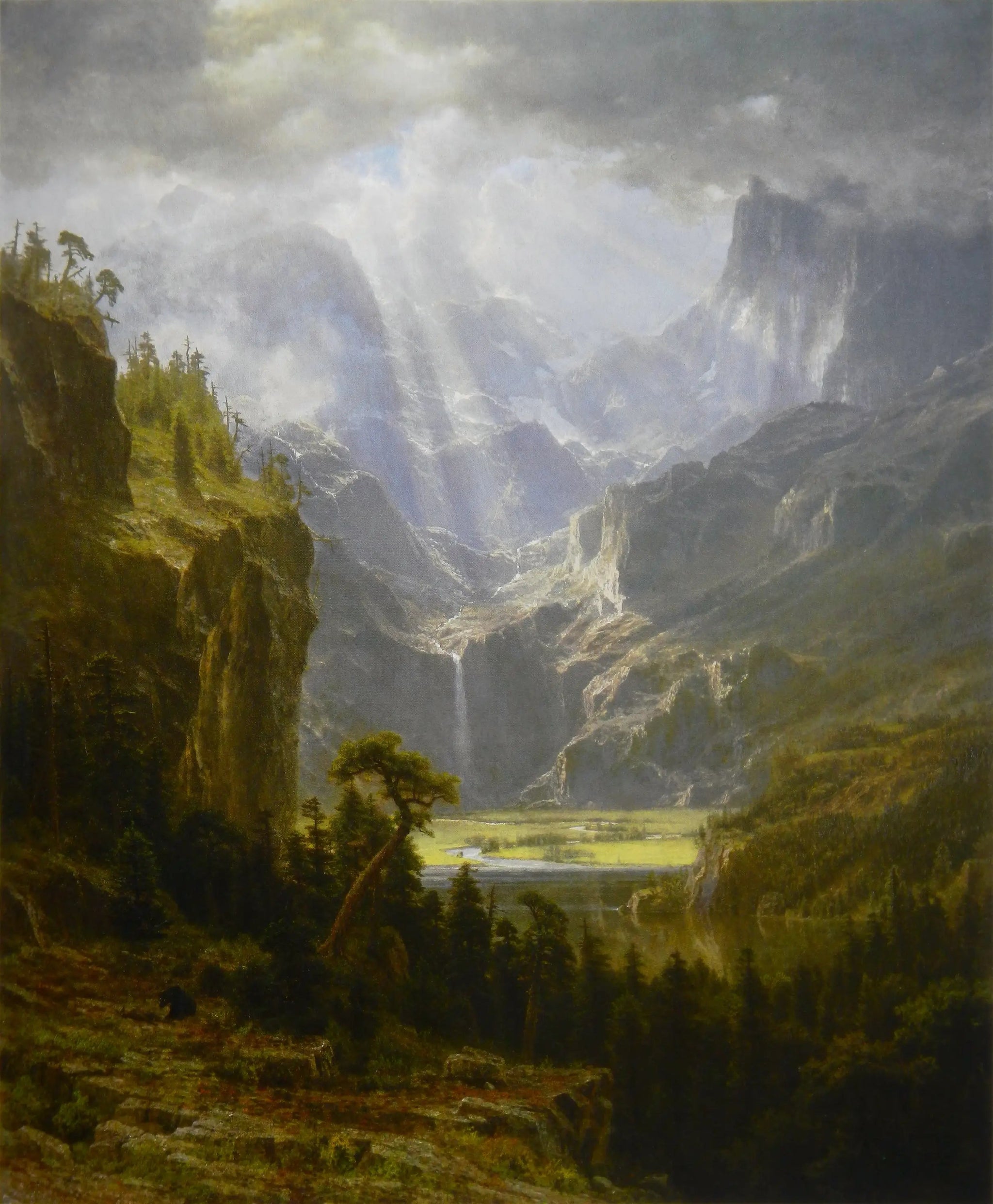 Pic de Lander - Albert Bierstadt image 1 reproduction d’œuvre d’art à l’huile