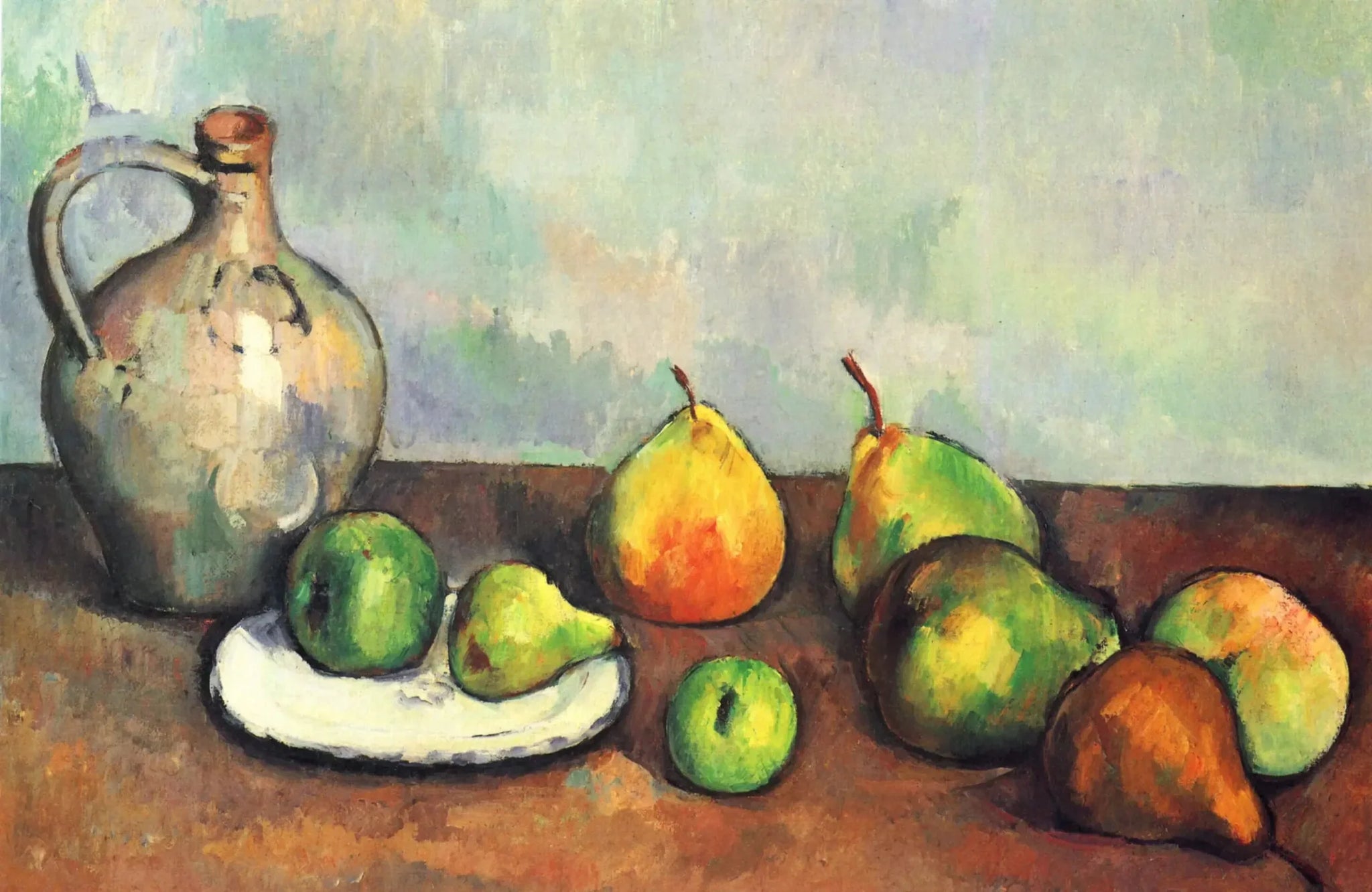 Pichet et fruits - Paul Cézanne image 1 copie de tableau peinte à la main