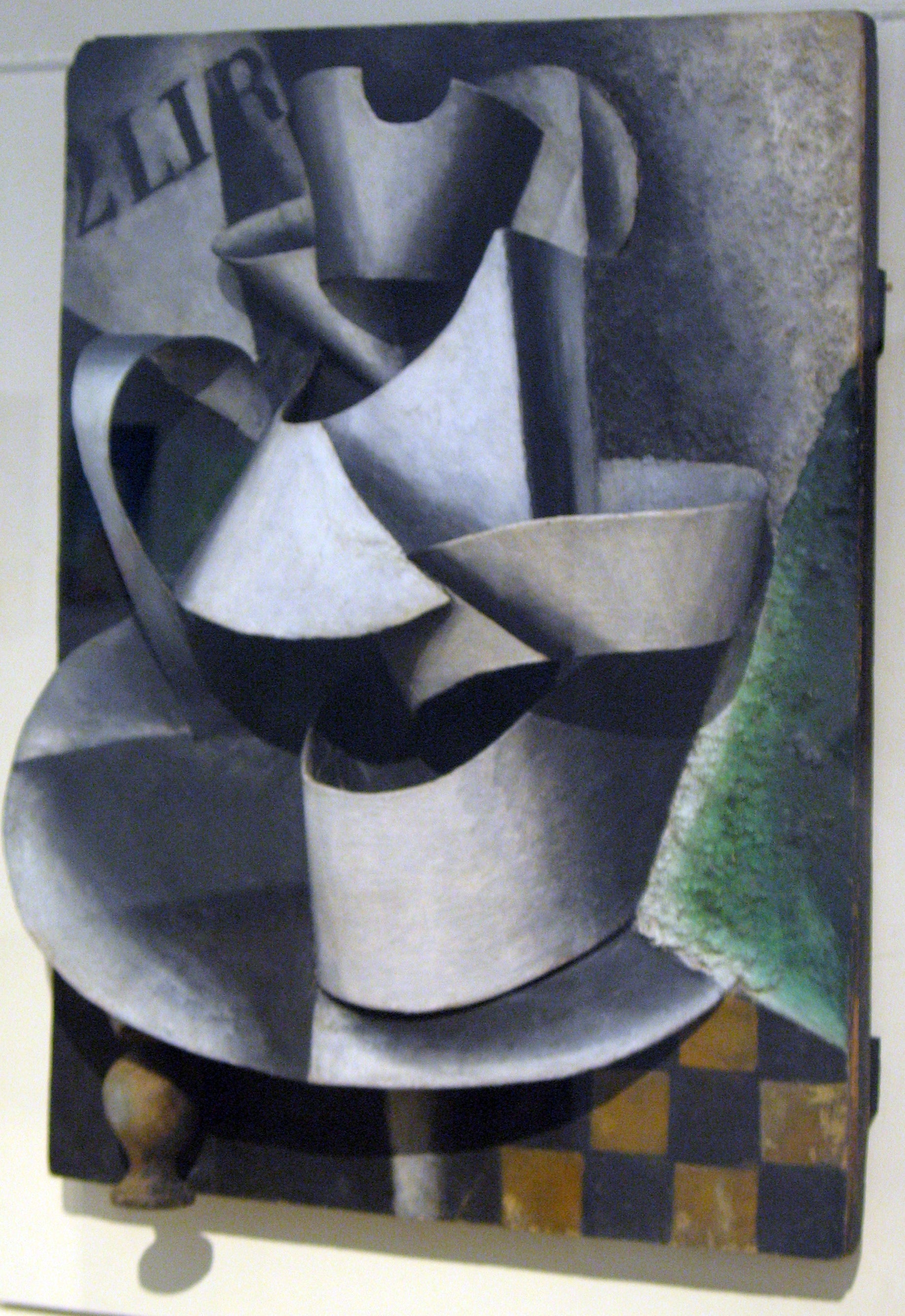 Pichet sur une table. Peinture plastique - Lioubov Popova image 1 copie de tableau peinte à la main