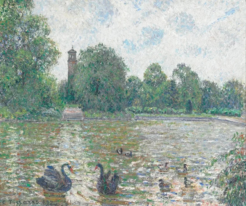Pièce d'eau à Kew, Londres - Camille Pissarro