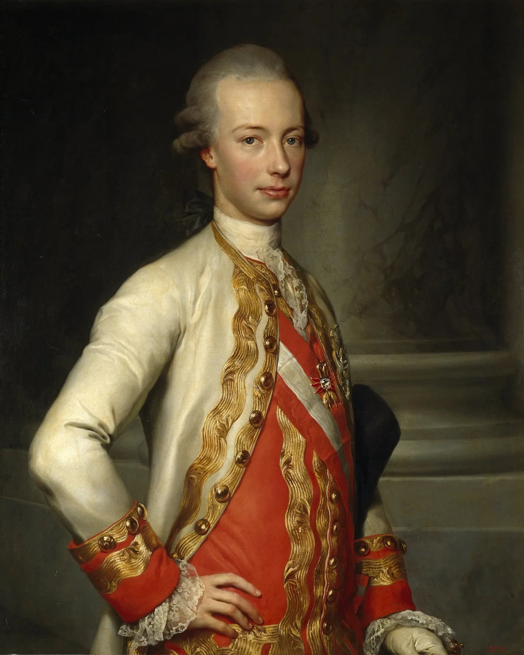 Pierre-Léopold de Habsbourg-Lorraine, grand-duc de Toscane - Anton Raphael Mengs image 1 copie peinte à la main à l’huile