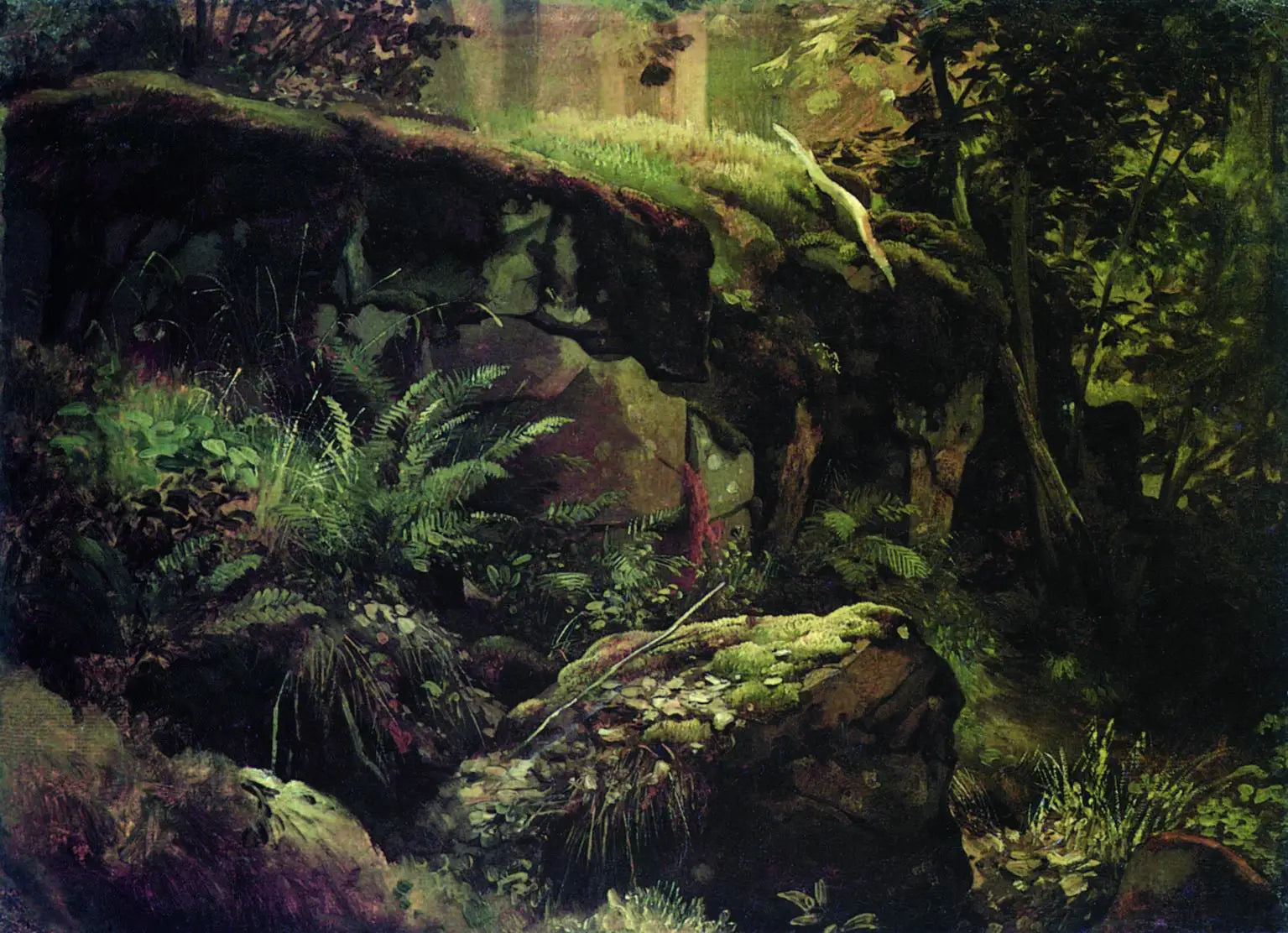 Pierres dans la forêt. Valaam - Ivan Chichkine image 1 copie de tableau peinte à la main