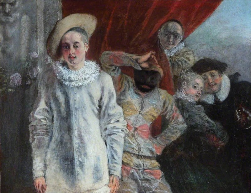 Pierrot, Arlequin et Scapin - Antoine Watteau