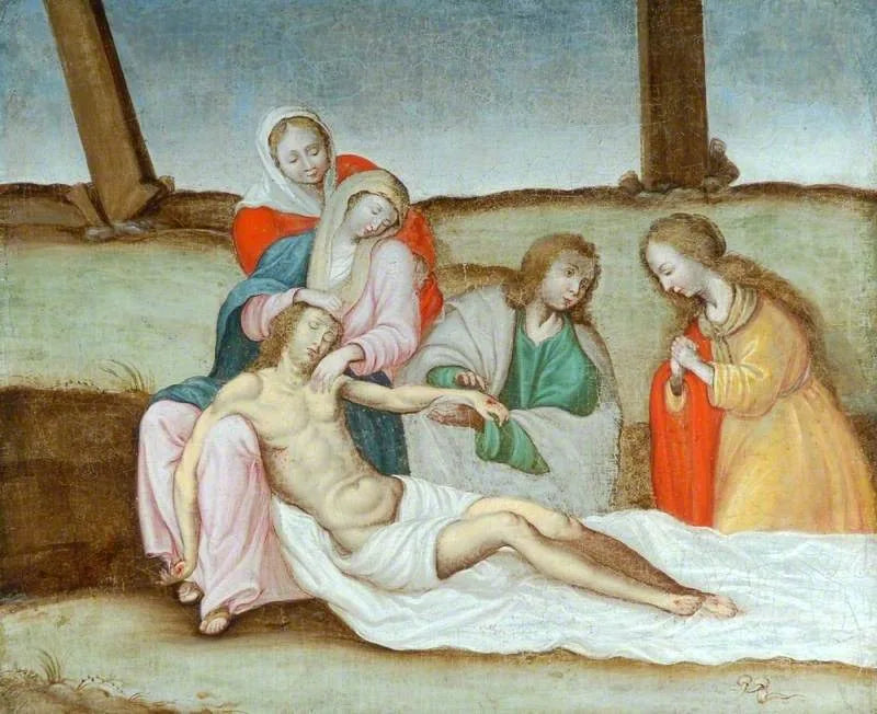 Pietà - Annibale Carracci image 1 copie peinte à la main à l’huile