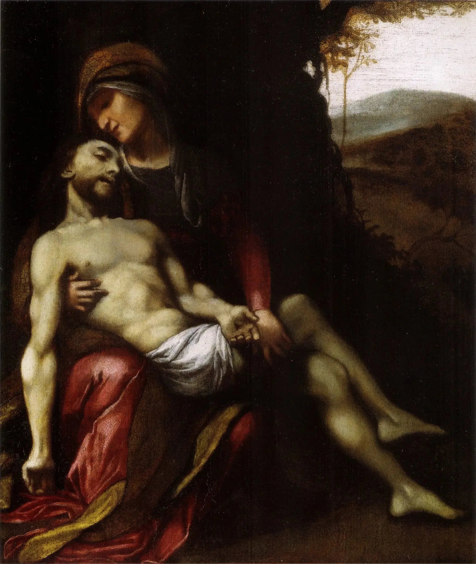 Pietà - Antonio da Correggio image 1 reproduction d’œuvre d’art à l’huile
