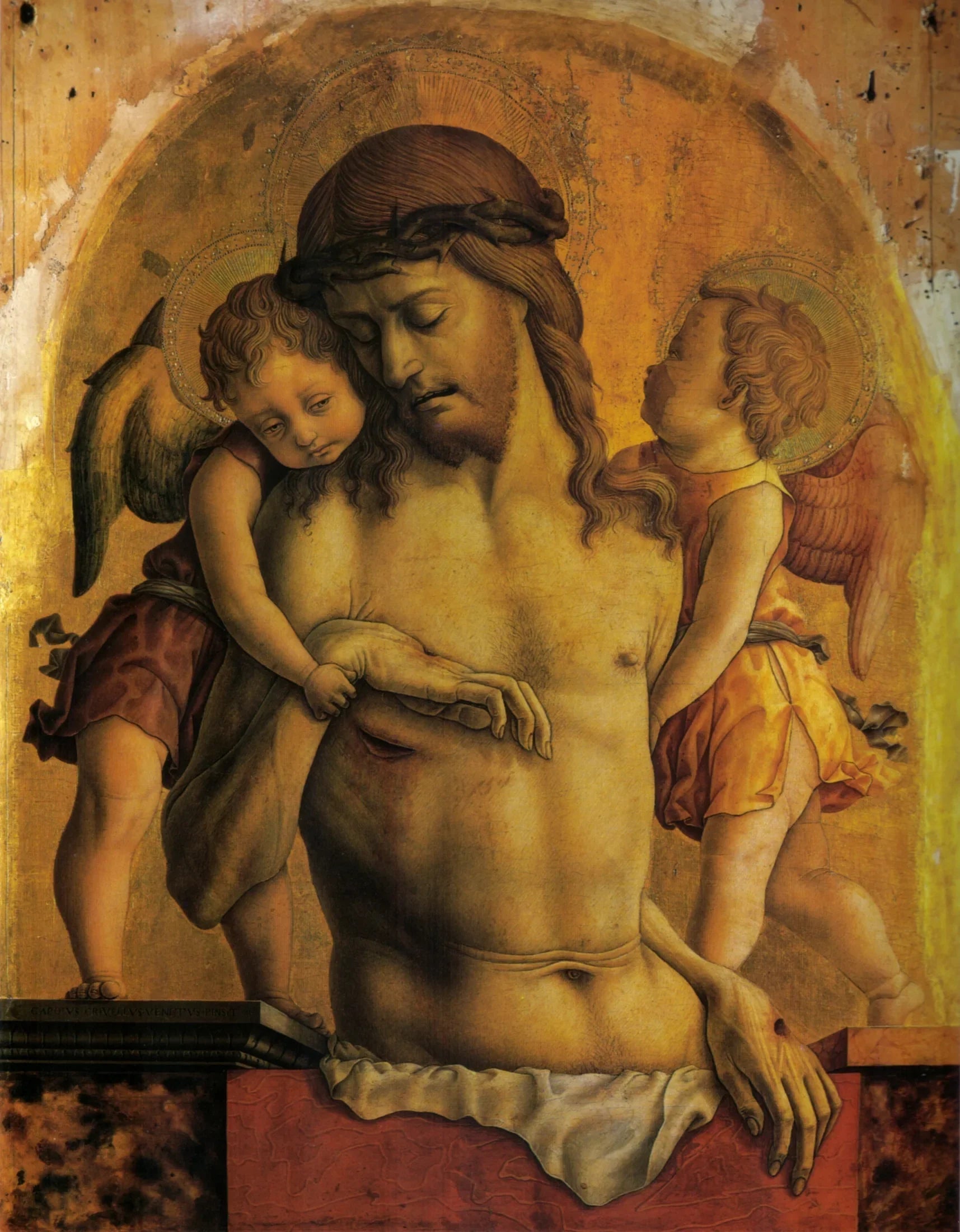 Pietà de Montefiore - Carlo Crivelli image 1 copie de tableau peinte à la main